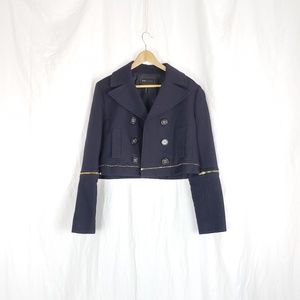 Bcbgmaxazria cropped double breasted jacket